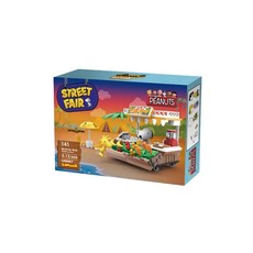 LiNooS 史努比歡樂廣場系列LN8007積木 樂高相容, 果汁吧, 1盒