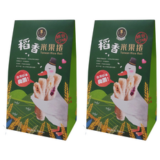 MR.JOHNSON 強森先生 稻香米菓捲 12入 特選台灣國產米 口感酥脆爽口、口味米香濃郁, 120g, 2盒