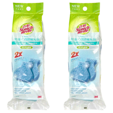 3M Scotch-Brite 百利 替換式刷頭補充包 除菌抗污型 補充刷頭 5個, 藍色, 2組