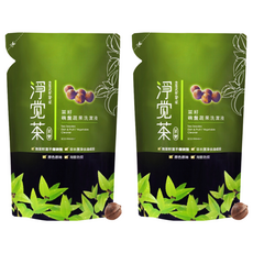茶籽碗盤蔬果洗潔液 補充包, 700g, 2包