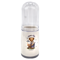 Quasi 圓型筷筒, 尺寸:9.5x26cm, 適用於各種筷子, 湯匙, 叉子, 園丁熊 款式隨機, 1個