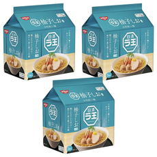 NISSIN 日清 拉王 柚子鹽味拉麵 Set 5包, 麵條Q彈 濃郁湯底, 15包