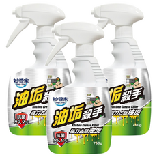 Magic Amah 妙管家 油垢殺手, 強力去除油垢，抗菌99.9%，750g, 3瓶