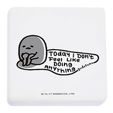 收納王妃 珪藻土杯墊 方款 蛋黃哥, 文青寂寞, 1個