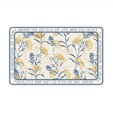 廚衛硅藻泥吸水腳踏墊 雨花石淺藍, 60 x 40cm, D, 1個