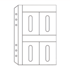 Raymay 藤井 Davinci 達文西系列 A5名片袋內頁 卡片收納 (8枚收納), 1入, 1個