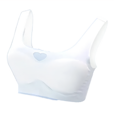 GIAT 吉亞特 零感呵護 彈力無痕 少女胸衣 愛心款, M, 愛心白