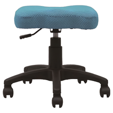 台灣製造 雲朵凳豆豆布辦公椅 舒適透氣, 藍色, 42 x 36 x 43cm