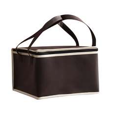 10寸蛋糕保冰袋 單層 內尺寸33*33*19cm 不織布, 35 x 35 x 20cm, 咖啡色, 2個