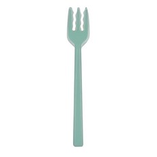 OKABE YOSHOKKI 岡部洋食器 矽膠安全柔軟叉子 耐熱200℃, E0937 3.2 x 19.5cm 18g, 藍色, 1支