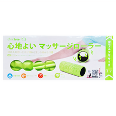 Comefree 肌筋膜按摩舒緩滾筒 - 中號, 台灣製造, 螢光綠, 12.5 x 33 x 12.5cm, 1個