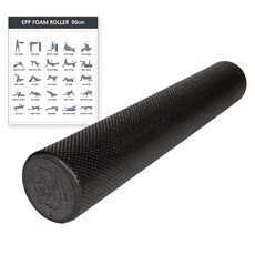 ALEAF EPP 壓紋瑜珈柱 + 運動海報, 1個, 黑色