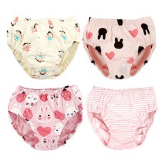 Maykids 女童款三角內褲4件組 尺寸 80 (11-12個月)