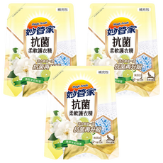 Magic Amah 妙管家 抗菌柔軟護衣精 補充包, 清甜茉莉柑香, 1.8L, 3包