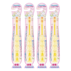San-X 角落生物 幼兒吸盤牙刷, 顏色隨機, 1入, 4支