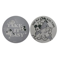 收納王妃 迪士尼潮流風-軟式珪藻土杯墊, 米奇朋友, 2個