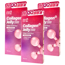 m2 美度 超能QQ果凍 膠原蛋白 莓果口味 10包, 150g, 3盒