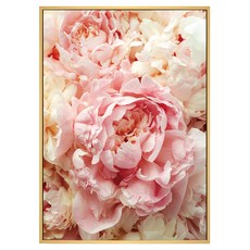 Boluo 菠蘿選畫所 胭脂牡丹 掛畫 59.4 x 42cm 居家裝飾藝術品, 木色