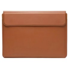 macbook支架版電腦包 支架設計 筆電保護套, 牛皮黃, 1個