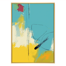 陽光的白日夢II 木色 PS環保樹脂框+油畫布+松木內框