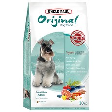 UNCLE PAUL 保羅叔叔 低敏熟齡犬乾糧 室內犬/成犬/熟齡犬適用, 10kg, 1袋, 螺旋藻 類胡蘿蔔素