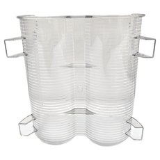 E.dot 可疊加保溫杯收納架 二格 PET材質, 透明色, 1個