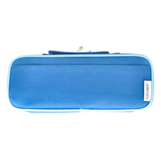 TOPLINER 輕量易帶附側袋筆袋, 藍色, 1個