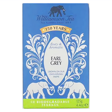 Williamson Tea 威廉森茶 茶包系列 伯爵紅茶 可生物分解茶包 125g, 2.5g, 50包, 1盒