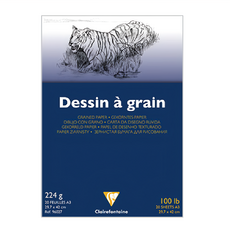 Clairefontaine DESSIN À GRAIN 白色繪圖紙 96026 深藍 224g, 20張