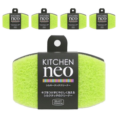 TOWA 東和產業 neo 清潔海綿, 彩色, 廚房去汙棉, 5個, 1入