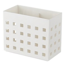 收納部屋 強力磁吸收納盒 中長方 125 x 102 x 73mm 白色 冰箱收納, 1個