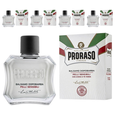 PRORASO 鬍後乳 紅標 粗硬鬍鬚適用 含檀香和乳木果油, 100ml, 5件