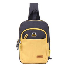 pancoat 單口袋單肩包 PO083, 黑色