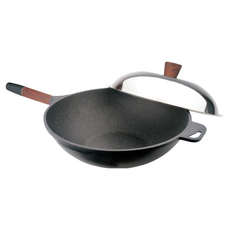 Hi CHEF 掌廚 木柄輕量不沾中華炒鍋, 1個, 36cm