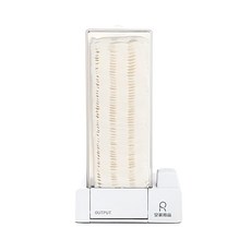 ROYAL SUPPLIES皇家用品 按壓式化妝棉盒, 可裝約50片, 琉璃白, 1個