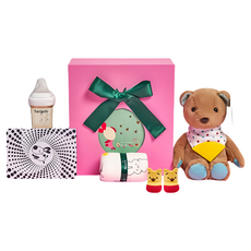 Qbibiya 熊好尚 新生兒禮盒, 適用年齡: 0歲以上, 混色