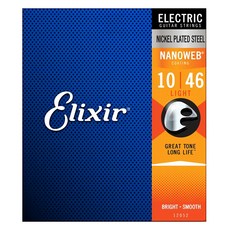Elixir 電吉他 Nanoweb 輕量款 琴弦, 1個, 12052, 單一顏色