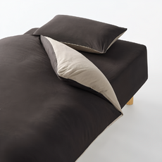 MUJI 無印良品 暖棉床包 D 附鬆緊帶