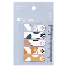 德德小品集 貓爪索引貼 花貓版 20張*5款, 5款, 1組