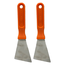 小美紀 白鋼塑柄漆刀 205C 橘色 - 刮漆刀 除漆工具 牆面處理, 2個