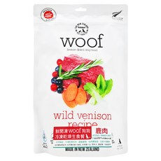NZ Natural PET FOOD WOOF狗狗冷凍乾燥生食餐, 鹿肉, 280g, 1包