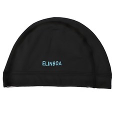 ELINBOA 兒童/青少年泳帽, 黑色的, 1個