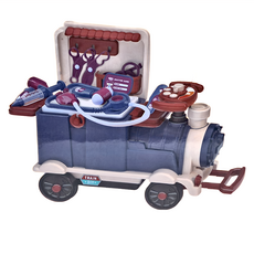 PLAYFUL TOYS 頑玩具 3IN1滑行火車家家酒 醫具 可收納可騎乘 醫生玩具/兒童禮物 2.7kg, 混合顏色, 1組