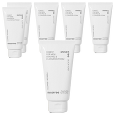 INNISFREE 綠樹林風男士保濕雙效合一洗面乳刮鬍泡 添加薄荷醇 刮鬍滑順不刺激, 150g, 6條