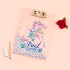 THE LITTLE MERMAID 小美人魚 夢想公主流沙版夾 BF083 23.1 x 15.2 x 0.7cm, 愛麗兒, 1個