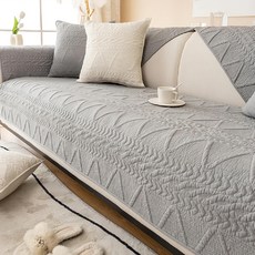 水洗棉沙發墊，親膚透氣柔軟舒適, 210 x 90cm, 薄霧灰