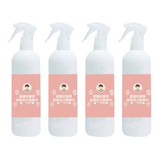 BUBUBOSS 寶寶防護罩 廚房用次氯酸水 噴霧家用瓶, 嬰幼適用 無色素 無香精 無酒精, 350ml, 4瓶