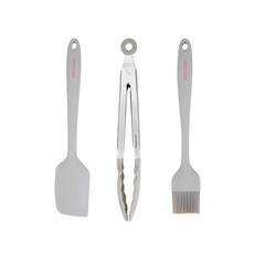 NEOFLAM 台灣原廠公司貨 矽銀烘焙調理三件組, FIKA, 1組, 抹刀, 食物夾, 刷子