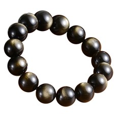 財神小舖 3A級 天然金曜石手鍊