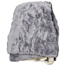 泡泡兔毛絨保暖空調毛毯 深灰色 100%聚酯纖維, 雙人(150 x 200cm)